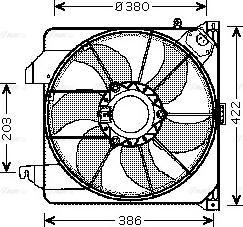 Ava Quality Cooling FD 7538 - Вентилятор, охлаждение двигателя autosila-amz.com