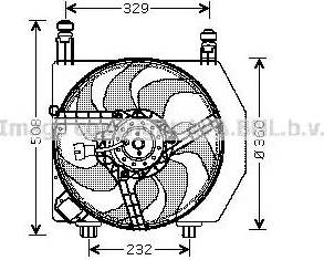 Ava Quality Cooling FD 7528 - Вентилятор, охлаждение двигателя autosila-amz.com