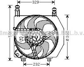 Ava Quality Cooling FD 7522 - Вентилятор, охлаждение двигателя autosila-amz.com