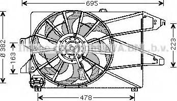 Ava Quality Cooling FD 7527 - Вентилятор, охлаждение двигателя autosila-amz.com