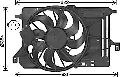Ava Quality Cooling FD7685 - Вентилятор, охлаждение двигателя autosila-amz.com
