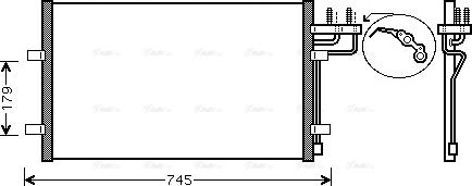 Ava Quality Cooling FDA5367 - Конденсатор кондиционера autosila-amz.com