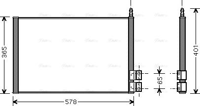 Ava Quality Cooling FDA5328 - Конденсатор кондиционера autosila-amz.com