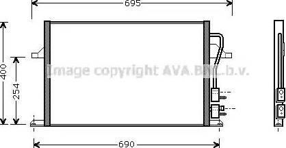 Ava Quality Cooling FDA5259 - Конденсатор кондиционера autosila-amz.com