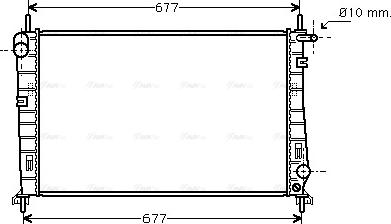 Ava Quality Cooling FDA2185 - Радиатор, охлаждение двигателя autosila-amz.com