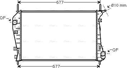 Ava Quality Cooling FDA2337 - Радиатор охлаждения autosila-amz.com