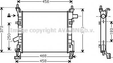 Ava Quality Cooling FDA2373 - Радиатор, охлаждение двигателя autosila-amz.com