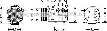 Ava Quality Cooling FD K082 - Компрессор кондиционера autosila-amz.com