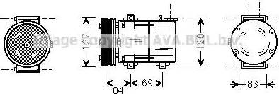 Ava Quality Cooling FD K167 - Компрессор кондиционера autosila-amz.com