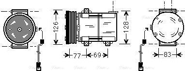 Ava Quality Cooling FDAK289 - Компрессор кондиционера autosila-amz.com