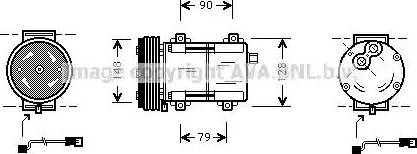 Ava Quality Cooling FDAK283 - Компрессор кондиционера autosila-amz.com