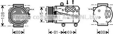 Ava Quality Cooling FD K339 - Компрессор кондиционера autosila-amz.com