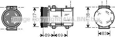 Ava Quality Cooling FD K322 - Компрессор кондиционера autosila-amz.com