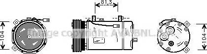 Ava Quality Cooling FD K267 - Компрессор кондиционера autosila-amz.com