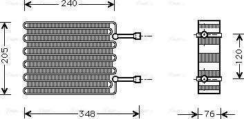 Ava Quality Cooling FD V022 - Испаритель, кондиционер autosila-amz.com