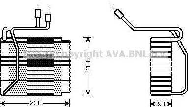 Ava Quality Cooling FD V109 - Испаритель, кондиционер autosila-amz.com