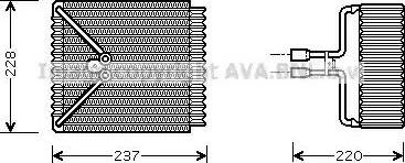 Ava Quality Cooling FD V371 - Испаритель, кондиционер autosila-amz.com