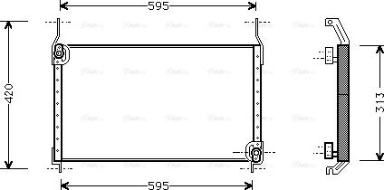 Ava Quality Cooling FT 5172 - Конденсатор кондиционера autosila-amz.com