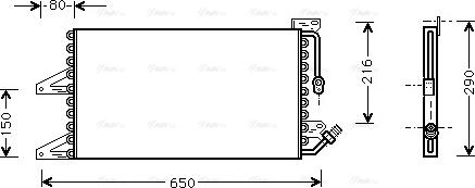 Ava Quality Cooling FT 5205 - Конденсатор кондиционера autosila-amz.com