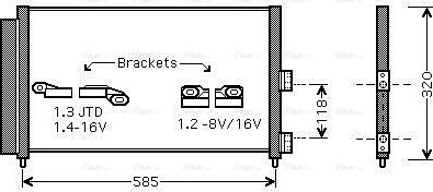 Ava Quality Cooling FT5289D - Конденсатор кондиционера autosila-amz.com