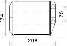 Ava Quality Cooling FT6416 - Теплообменник, отопление салона autosila-amz.com