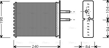 Ava Quality Cooling FT 6193 - Теплообменник, отопление салона autosila-amz.com