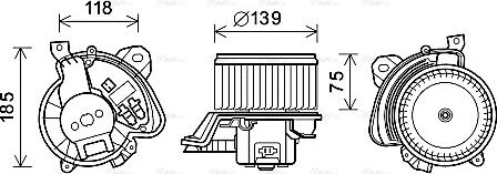 Ava Quality Cooling OL8697 - Вентилятор салона autosila-amz.com