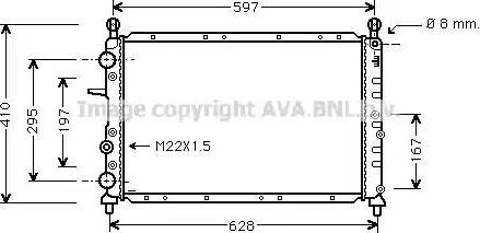 Ava Quality Cooling FT 2099 - Радиатор, охлаждение двигателя autosila-amz.com