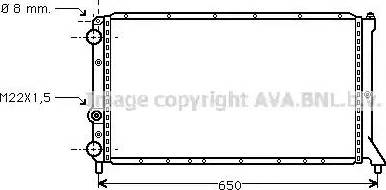 Ava Quality Cooling FT 2051 - Радиатор, охлаждение двигателя autosila-amz.com