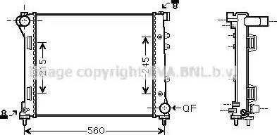 Ava Quality Cooling FT 2387 - Радиатор, охлаждение двигателя autosila-amz.com