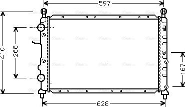 Ava Quality Cooling FT 2322 - Радиатор, охлаждение двигателя autosila-amz.com