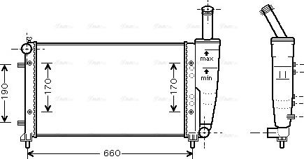 Ava Quality Cooling FT 2290 - Радиатор, охлаждение двигателя autosila-amz.com