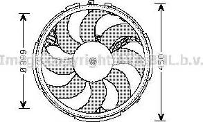 Ava Quality Cooling FT 7541 - Вентилятор, охлаждение двигателя autosila-amz.com