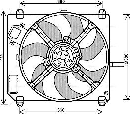 Ava Quality Cooling ft7551 - Вентилятор, охлаждение двигателя autosila-amz.com