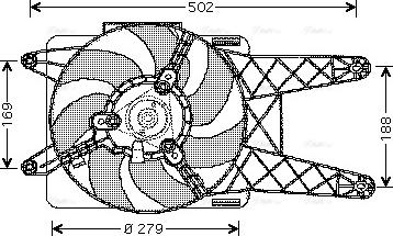 Ava Quality Cooling FT 7512 - Вентилятор, охлаждение двигателя autosila-amz.com