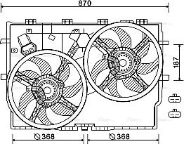 Ava Quality Cooling FT7586 - Вентилятор, охлаждение двигателя autosila-amz.com