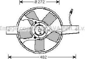 Ava Quality Cooling FT 7534 - Вентилятор, охлаждение двигателя autosila-amz.com