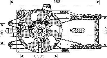 Ava Quality Cooling FT 7529 - Вентилятор, охлаждение двигателя autosila-amz.com