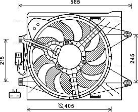 Ava Quality Cooling FT7604 - Вентилятор, охлаждение двигателя autosila-amz.com