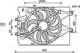 Ava Quality Cooling FT7600 - Вентилятор, охлаждение двигателя autosila-amz.com