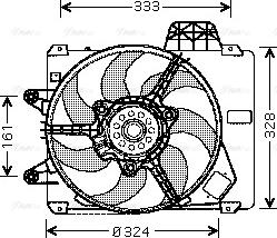 Ava Quality Cooling FT 7286 - Вентилятор, охлаждение двигателя autosila-amz.com