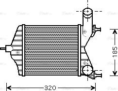 Ava Quality Cooling FTA4280 - Интеркулер, теплообменник турбины autosila-amz.com