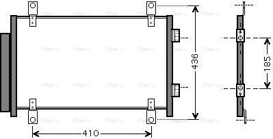 Ava Quality Cooling FTA5351D - Конденсатор кондиционера autosila-amz.com