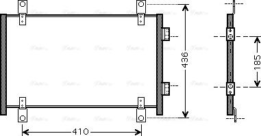 Ava Quality Cooling FTA5302 - Конденсатор кондиционера autosila-amz.com