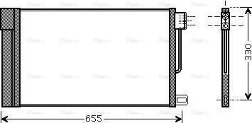 Ava Quality Cooling FTA5314D - Конденсатор кондиционера autosila-amz.com