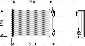 Ava Quality Cooling FTA6242 - Радиатор отопителя autosila-amz.com