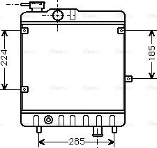 Ava Quality Cooling FTA2028 - Радиатор, охлаждение двигателя autosila-amz.com