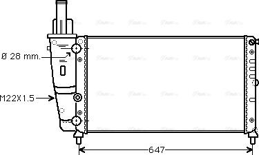 Ava Quality Cooling FTA2140 - Радиатор, охлаждение двигателя autosila-amz.com