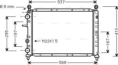 Ava Quality Cooling FTA2109 - Радиатор, охлаждение двигателя autosila-amz.com