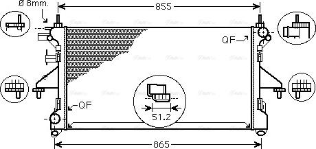 Ava Quality Cooling FTA2399 - Радиатор, охлаждение двигателя autosila-amz.com